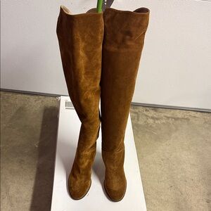Brand new Anthropologie - Miss Albright - Brown Suede Over-the-Knee Boots